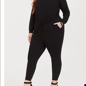 Torrid Black Knit Jumpsuit